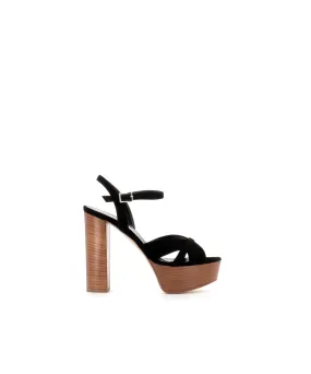 SANDALE A PLATEFORME AVERY DAIM NOIR